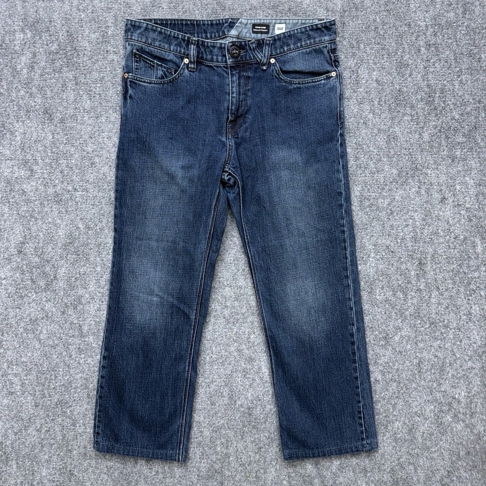 Volcom Kinkade Regular Straight Jeans Mens size 32 32x26‎ (Hemmed)